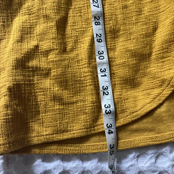 J. CREW CORAL Yellow FAUX WRAP DRESS, SHORT SLEEVE, SIDE BELT Size XS - Picture 5 of 8